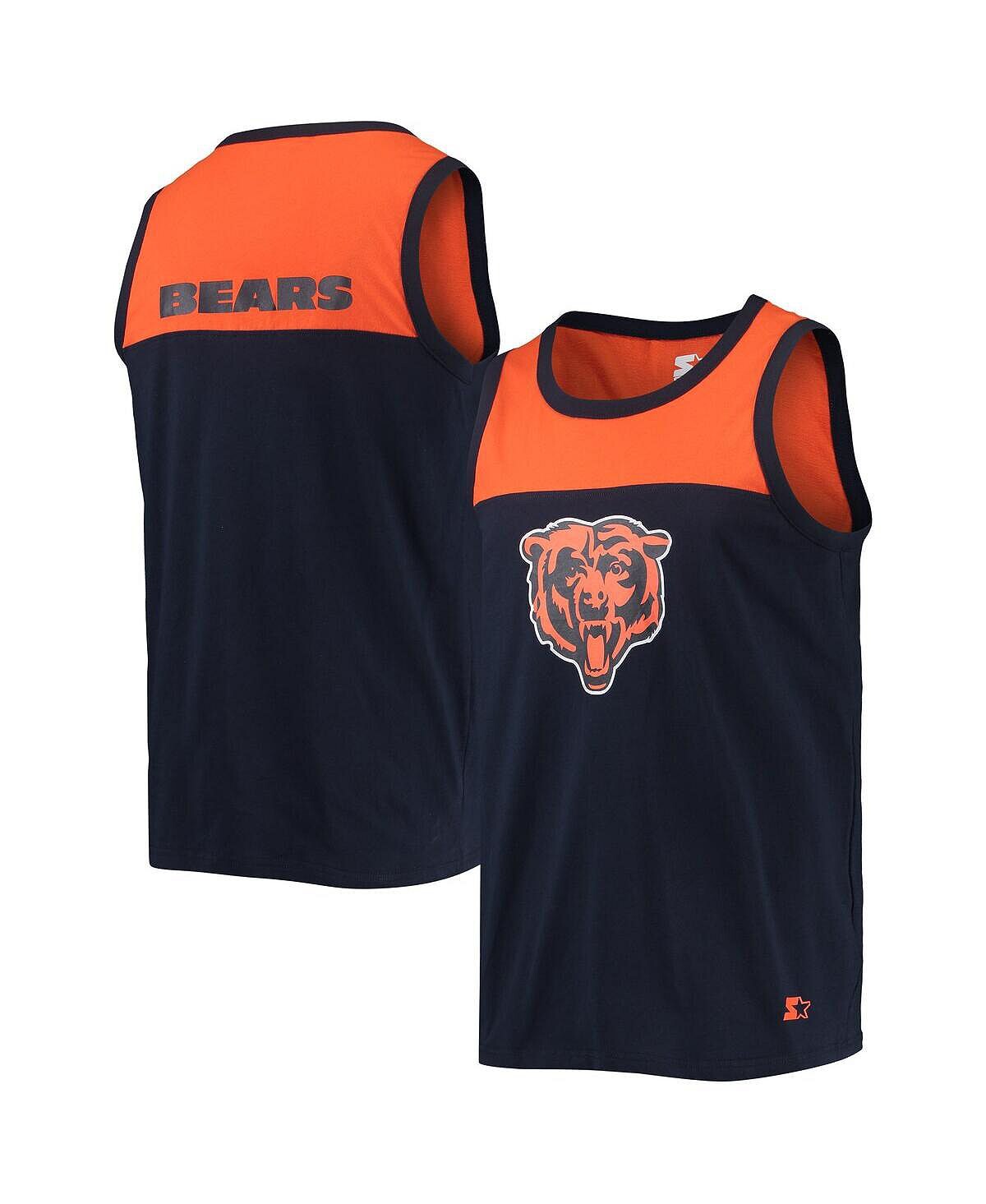 

Мужская темно-синяя, оранжевая майка chicago bears team touchdown fashion Starter, мульти