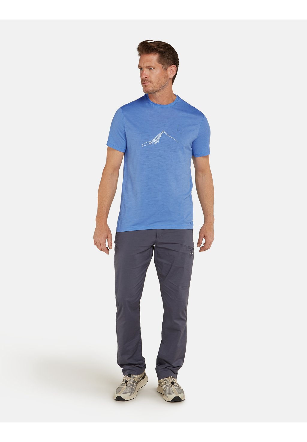 

Футболка с принтом MERINO 150 LIGHT WEIGHT TECH LITE GRAPHIC Icebreaker, синий