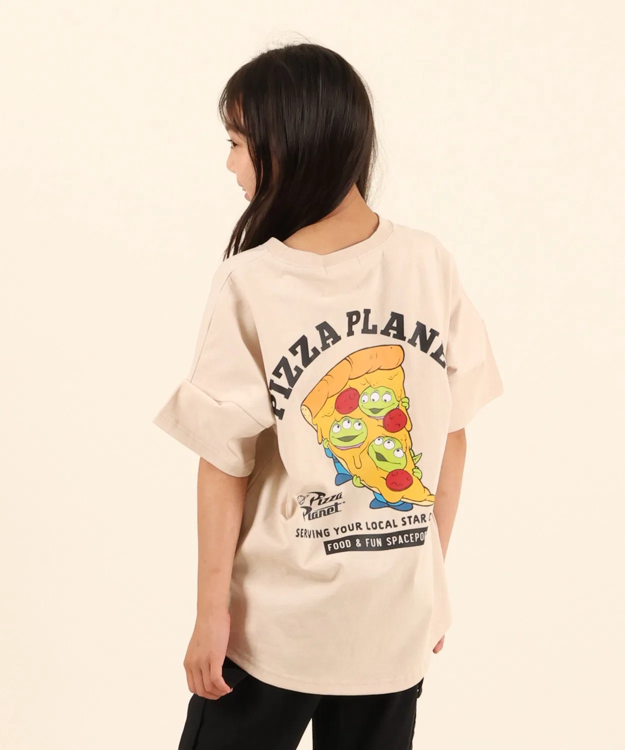 Детская футболка с принтом Pizza Planet ANTIBAL, Beige
