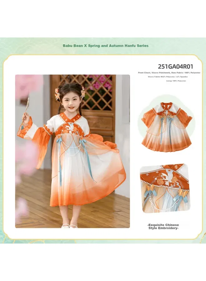 Платье с длинным рукавом в китайском стиле Hanfu Bobdog