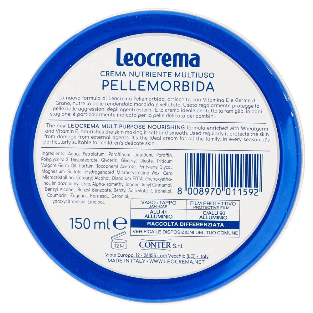Крем многоцелевой питательный Leocrema с зародышами пшеницы и витамином E, 12 x 150 мл + Итальянская полпа 400 г Italian Gourmet E.R. — фото 3