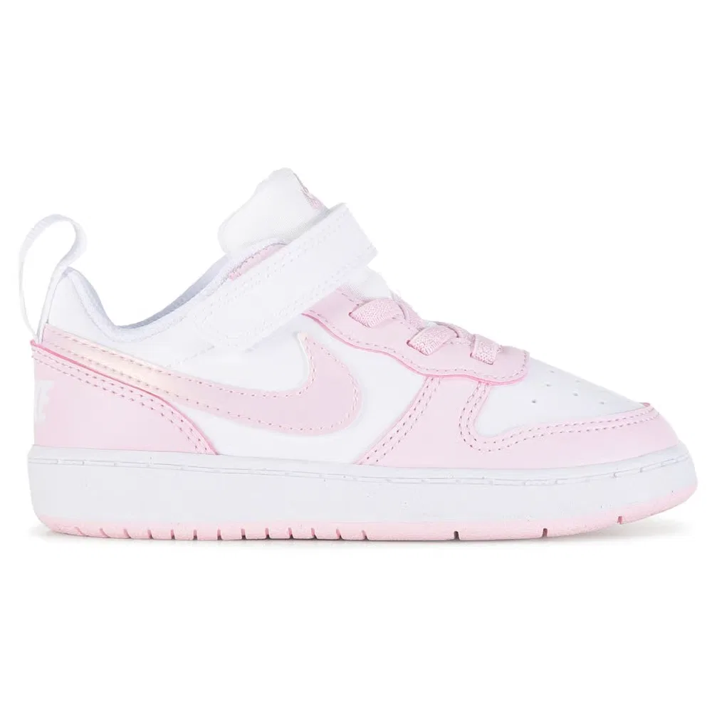 Детские кроссовки Kids' court borough low recraft для малышей Nike, White/Pink — фото 2