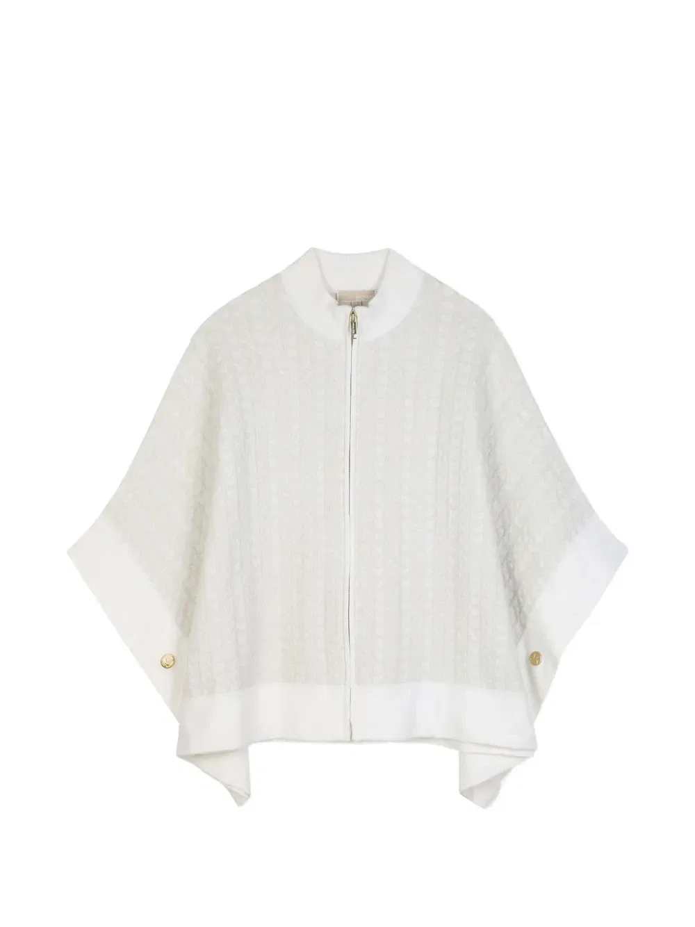 Кейп на молнии с монограммой Michael Kors Kids, бежевый