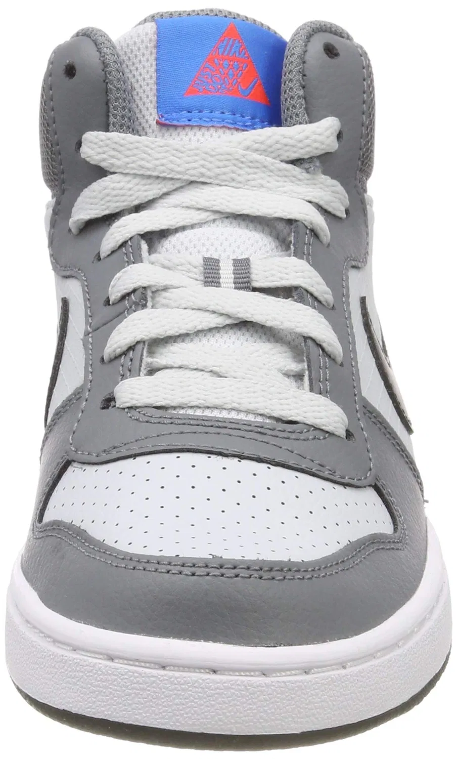 Детские баскетбольные кроссовки с высоким берцем Court Borough Mid NIKE, Grey Cool Grey Anthracite Pure Platinum — фото 2