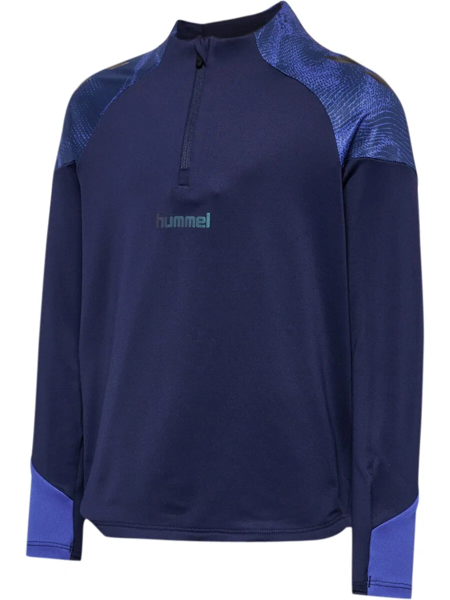 Спортивная толстовка Hummel темно-синего цвета — фото 3
