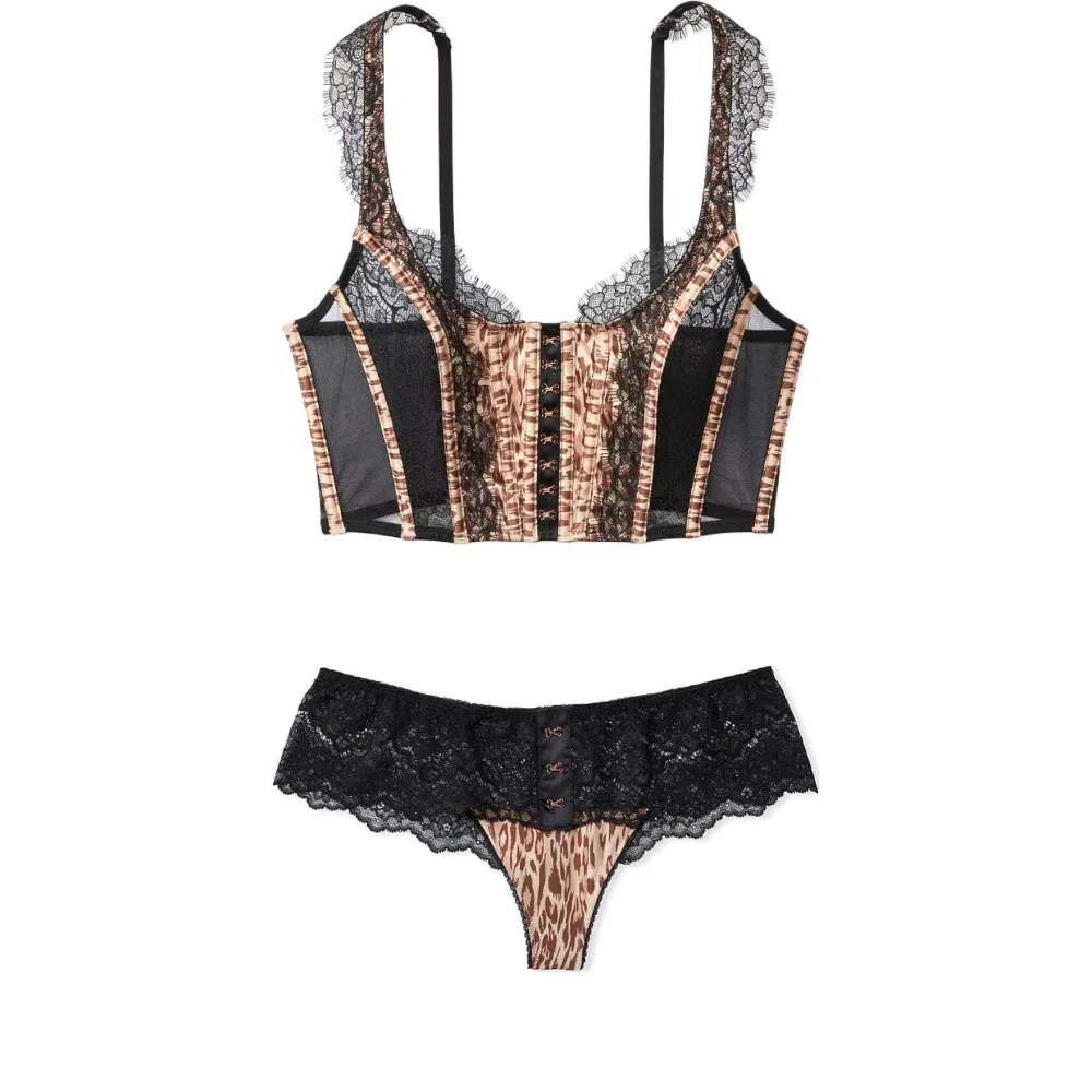 Женский комплект нижнего белья Y2K Victoria's Secret, Brown