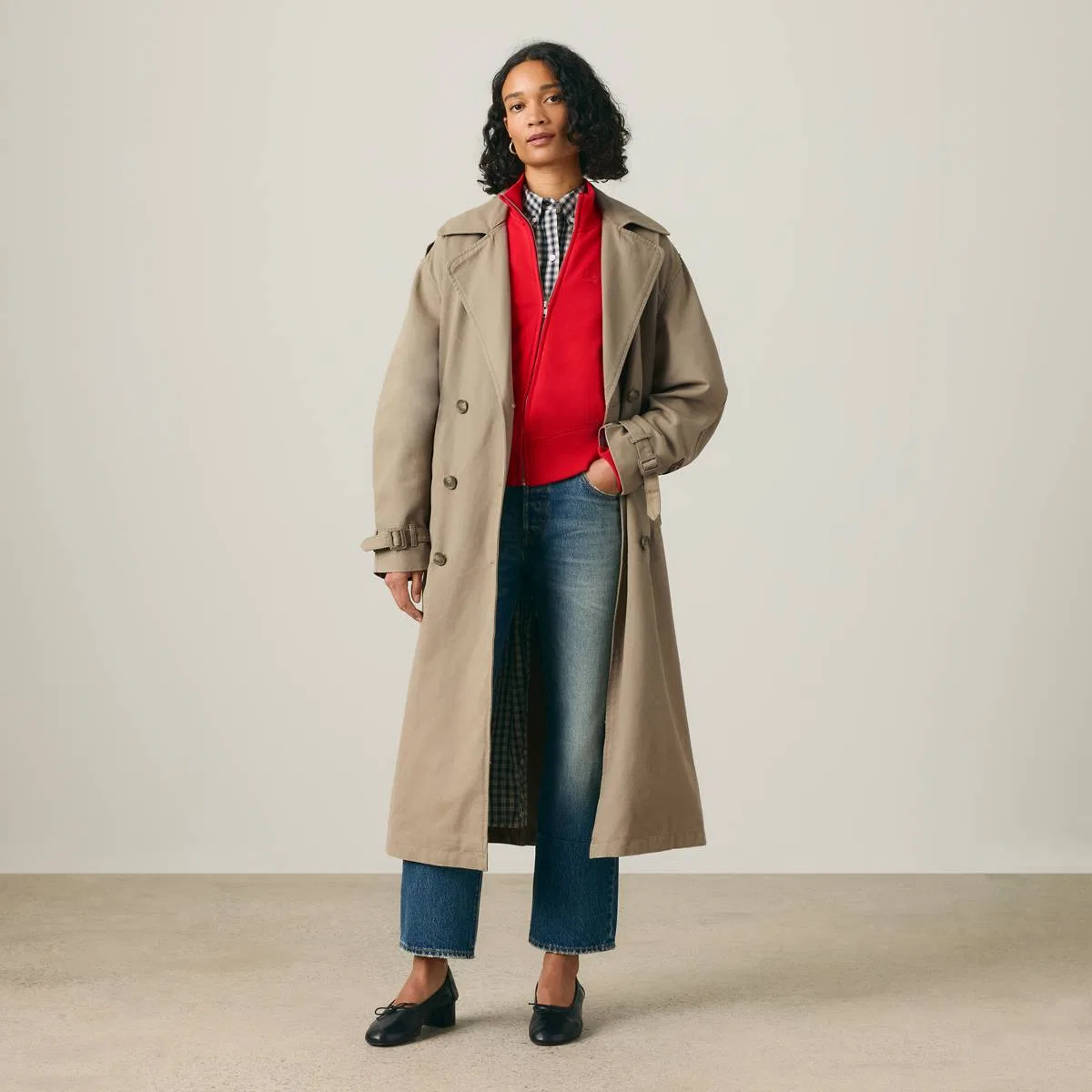 Тренч Serena Levi's, Fallen Rock - Brown — фото 2
