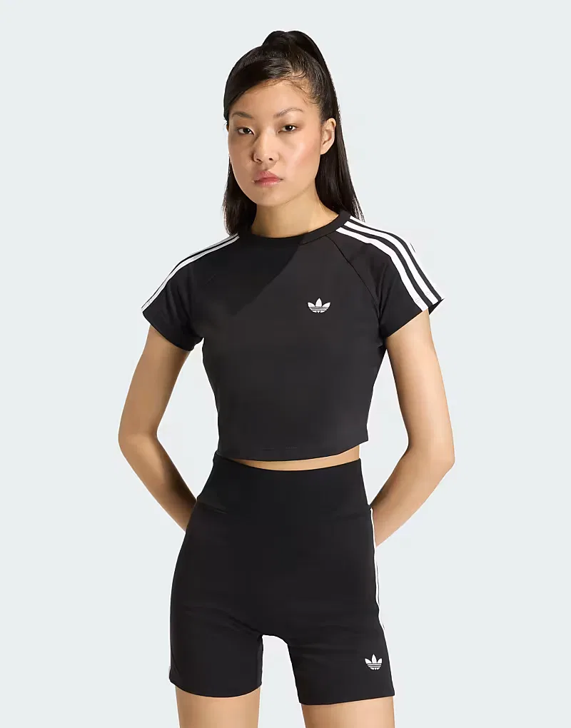 Футболка baby Sst Adidas Originals, черный/белый
