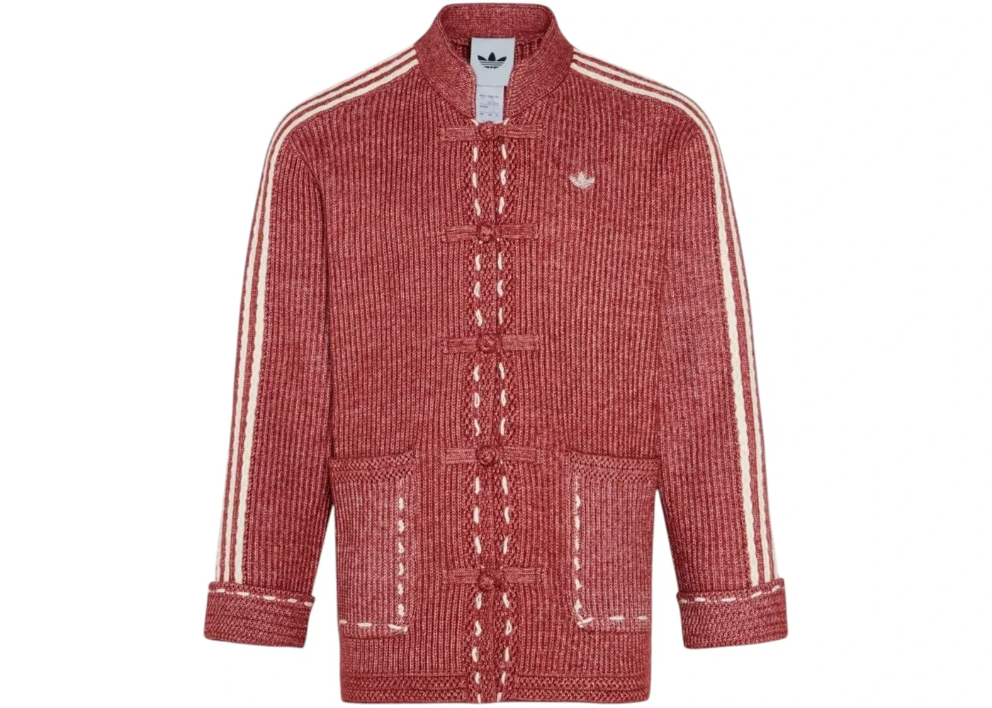 Мужская куртка из трикотажа с праздничным дизайном Jacket (Asia Sizing) Adidas, Red