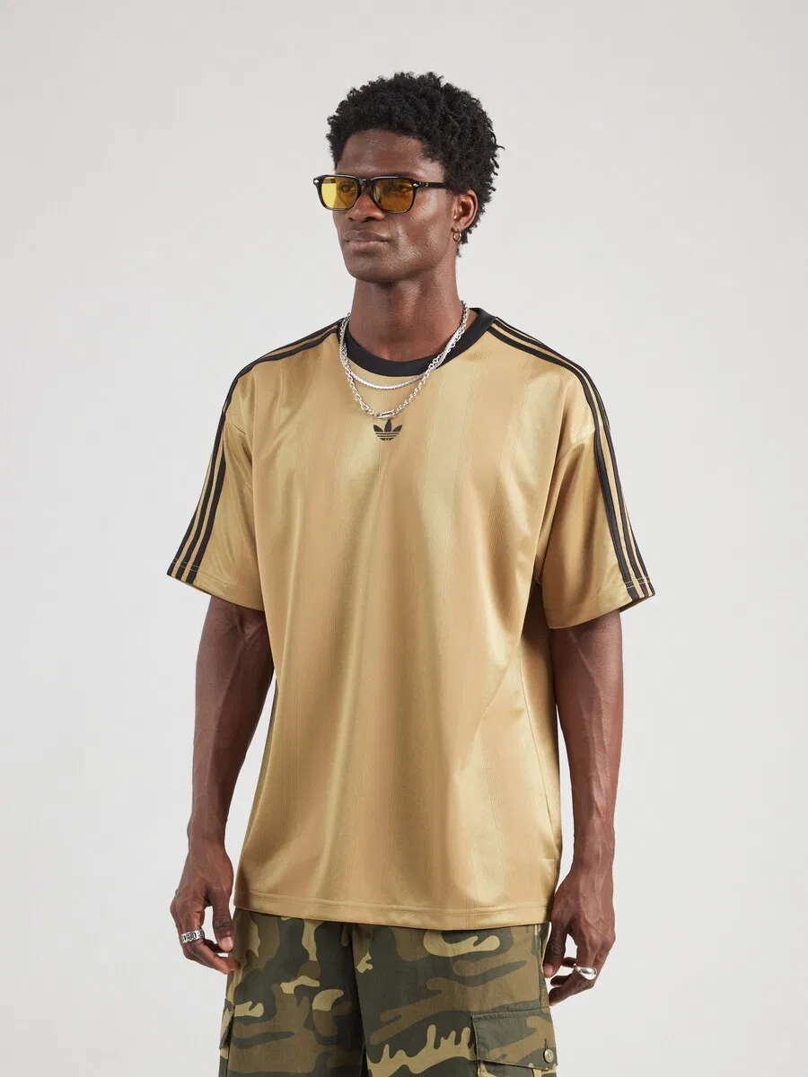 Футболка ADIDAS ORIGINALS 'Adicolor' золотого цвета — фото 3