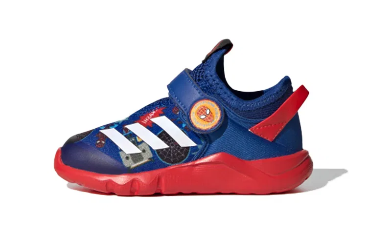 Детские кроссовки для малышей с комфортной амортизацией Marvel x Activeflex, Adidas, Blue Red