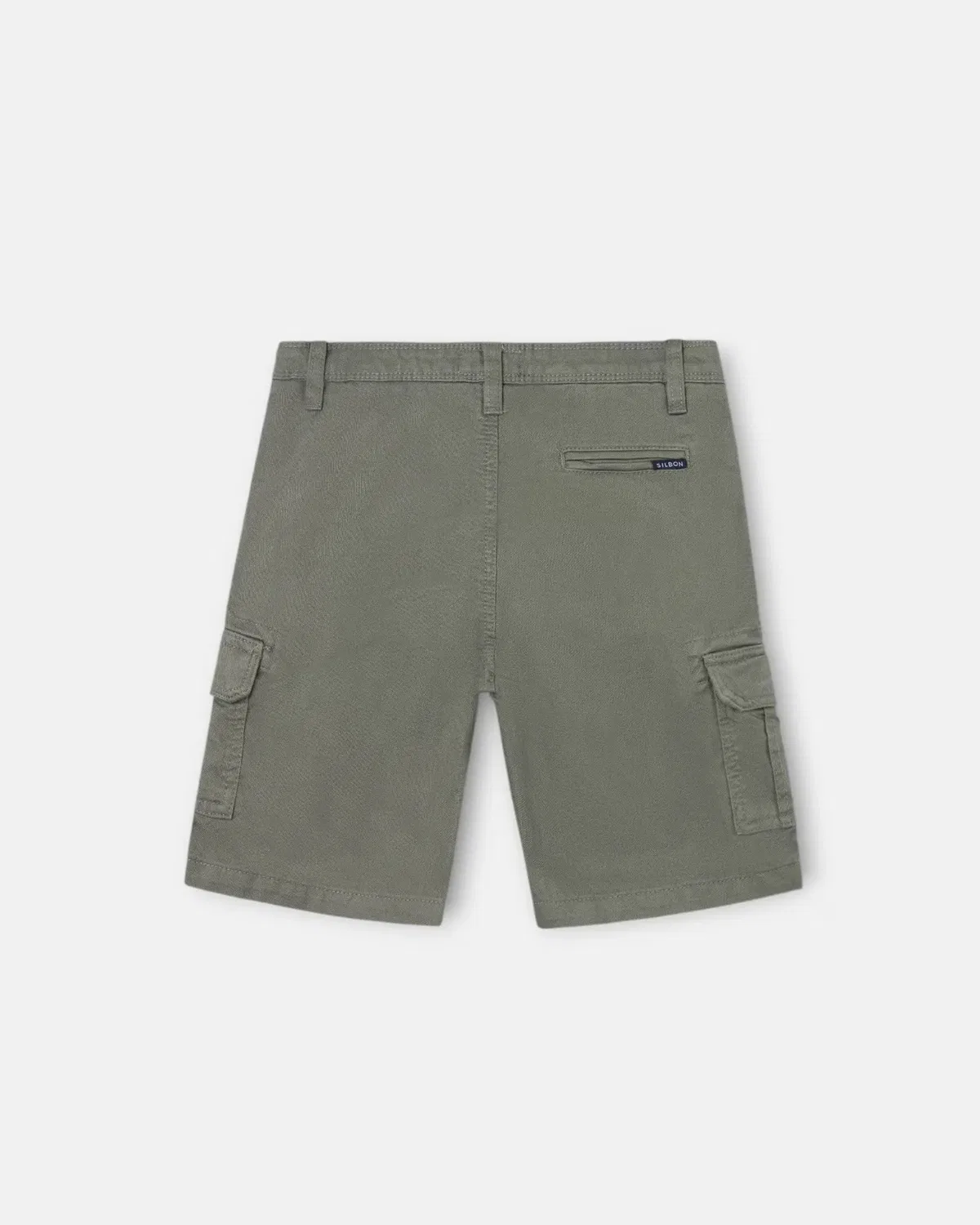Детские шорты карго для мальчиков хлопковые Regular fit Silbon, Verde — фото 2