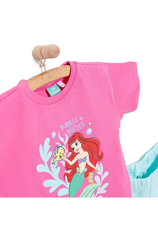 Детские леггинсы для девочек с принтом Princess Girl Disney, Pink — фото 3