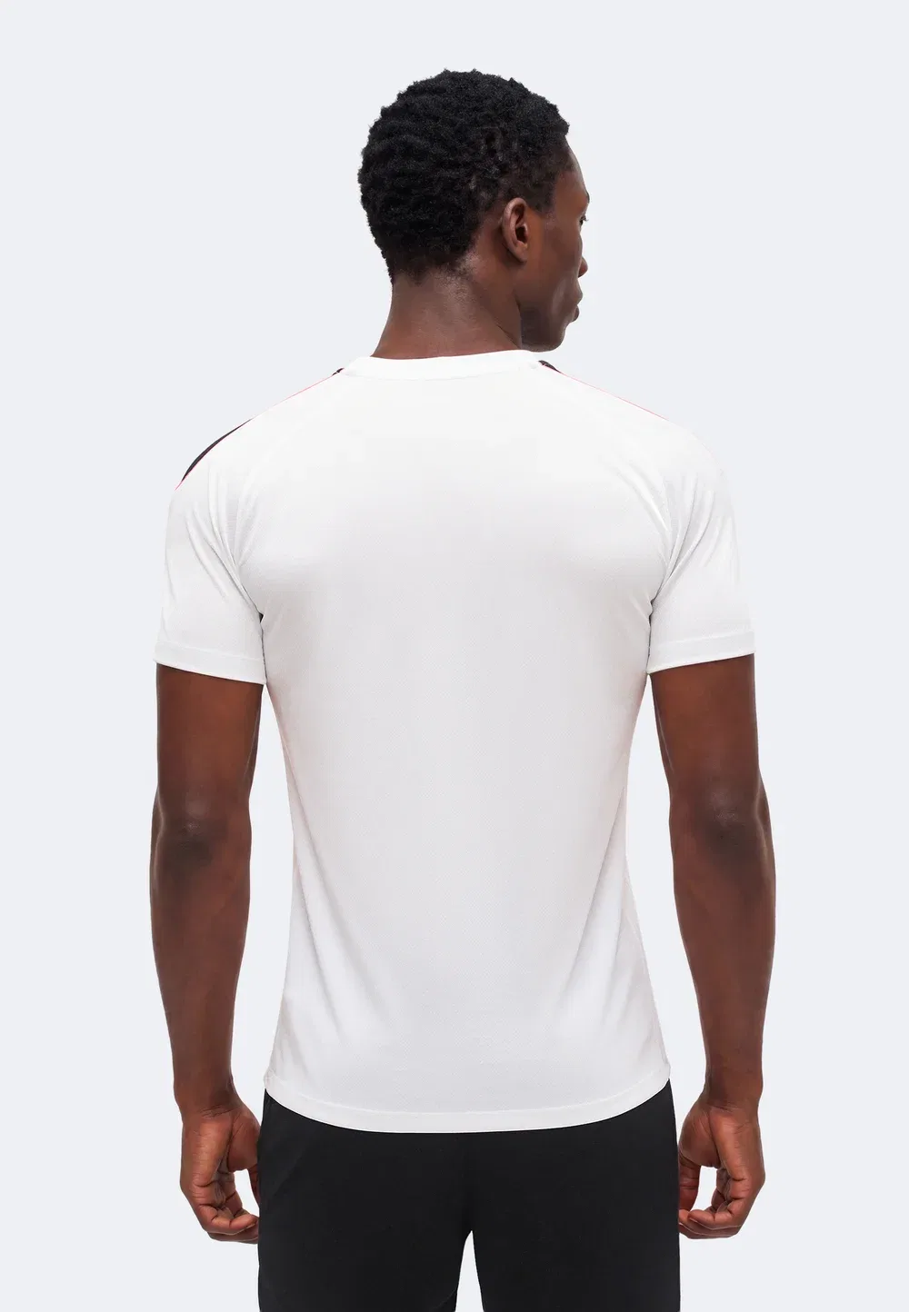 Мужская футбольная футболка с коротким рукавом Nike Performance, White/Black/Hot Punch — фото 3