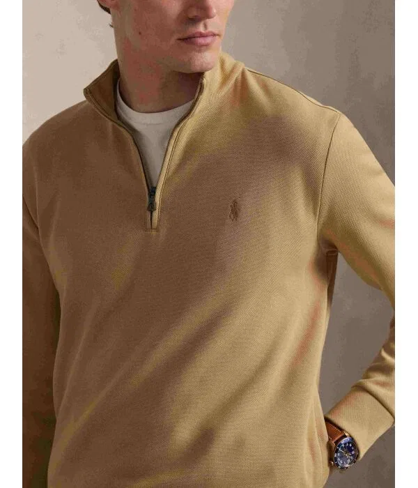 Мужская фетровая куртка с молнией Polo Ralph Lauren, Cammello — фото 4