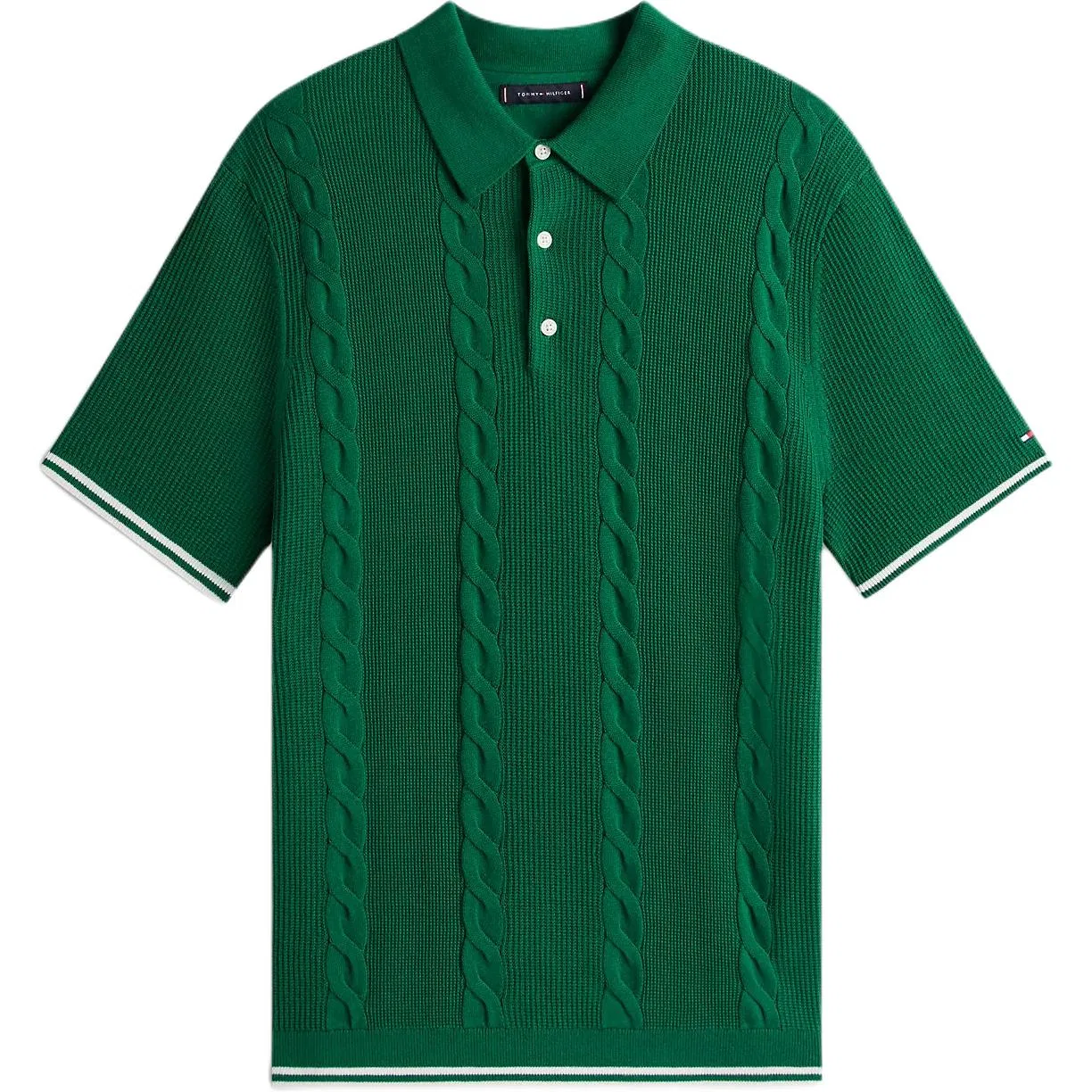 Мужское поло Tommy Hilfiger, Цвет Night Green