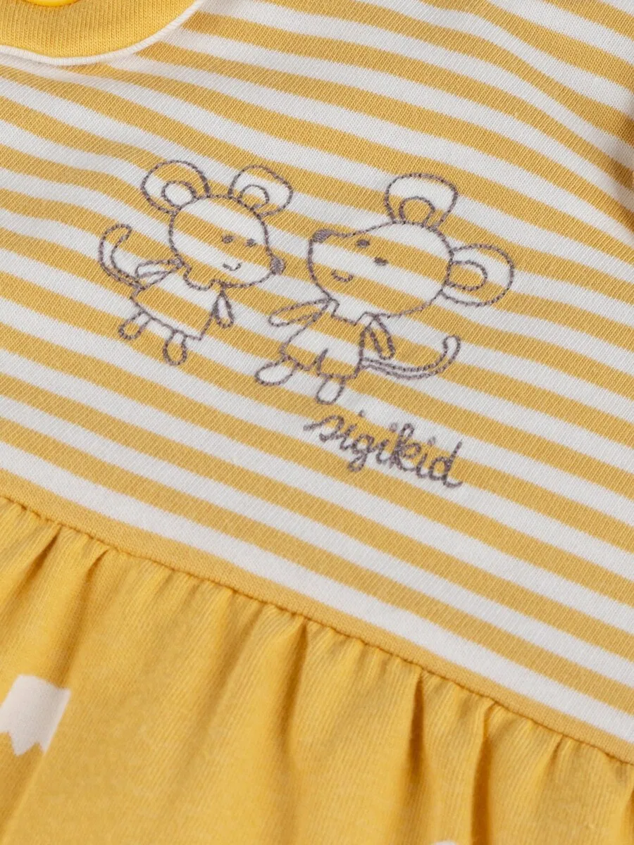 Спальный мешок SIGIKID 'Schlafsack wattiert Classic Baby' желтого цвета — фото 2