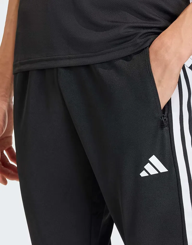 Спортивная одежда Adidas Performance Workout Essentials: трикотажные брюки с тремя полосками, черно-белый — фото 4