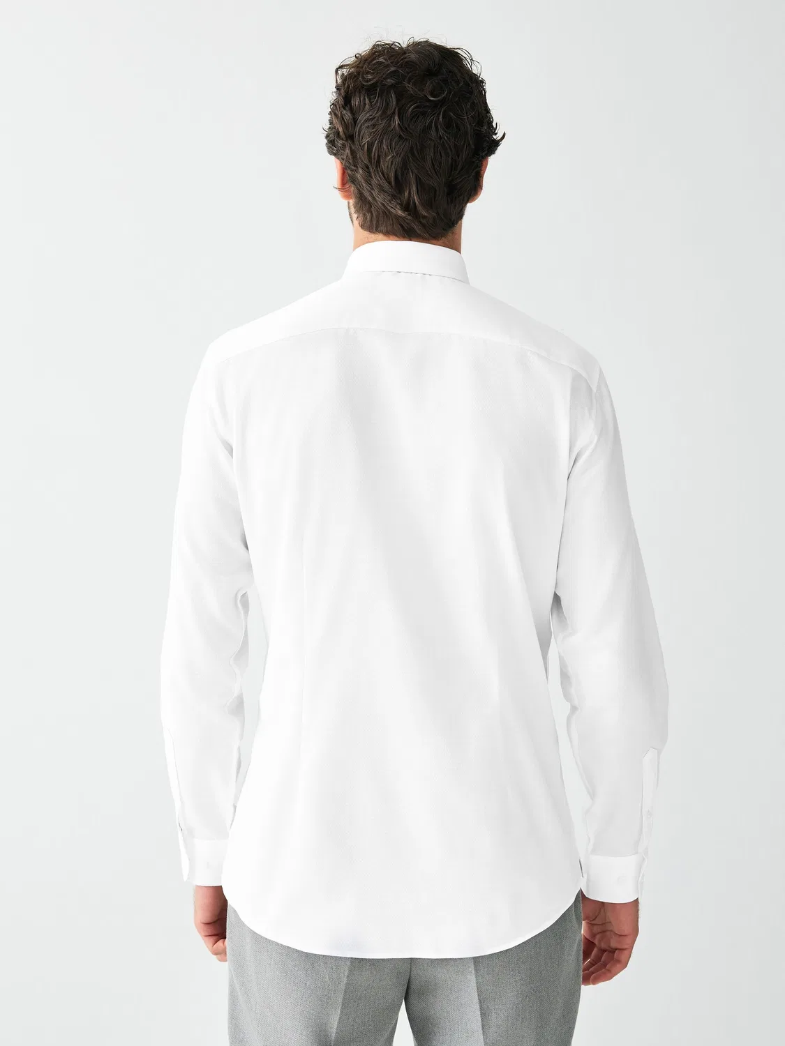 Сорочка с галстуком и запонками, Slim Fit, Polka Dot Next, Белый/Черный в горошек — фото 3