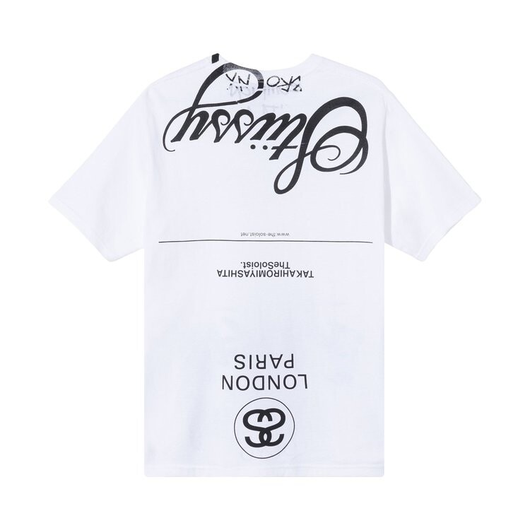 Футболка Stussy x Takahiro Miyashita The Soloist World Tour, белый — фото 3