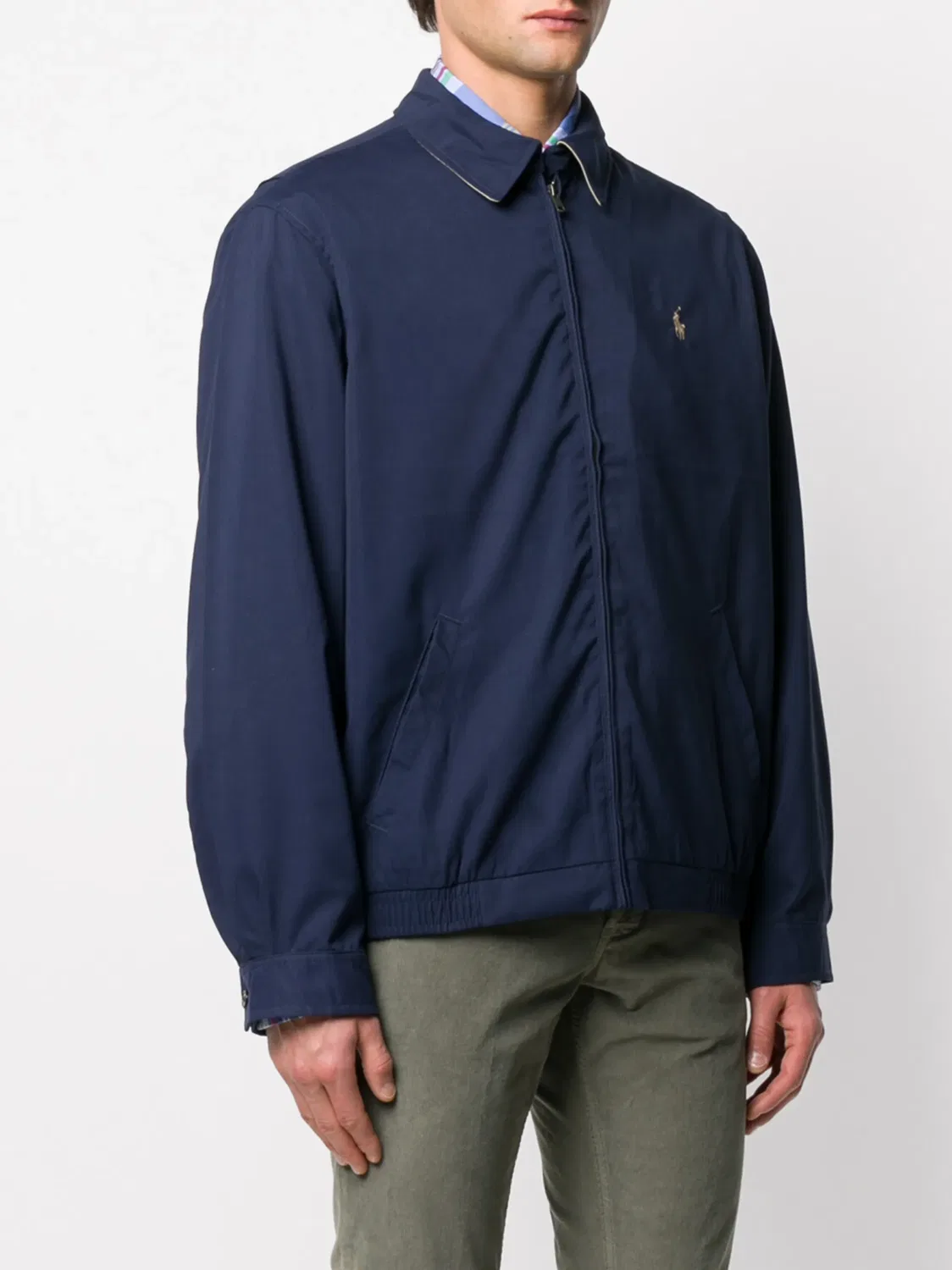 Polo Ralph Lauren Ветровка Harrington синяя — фото 3