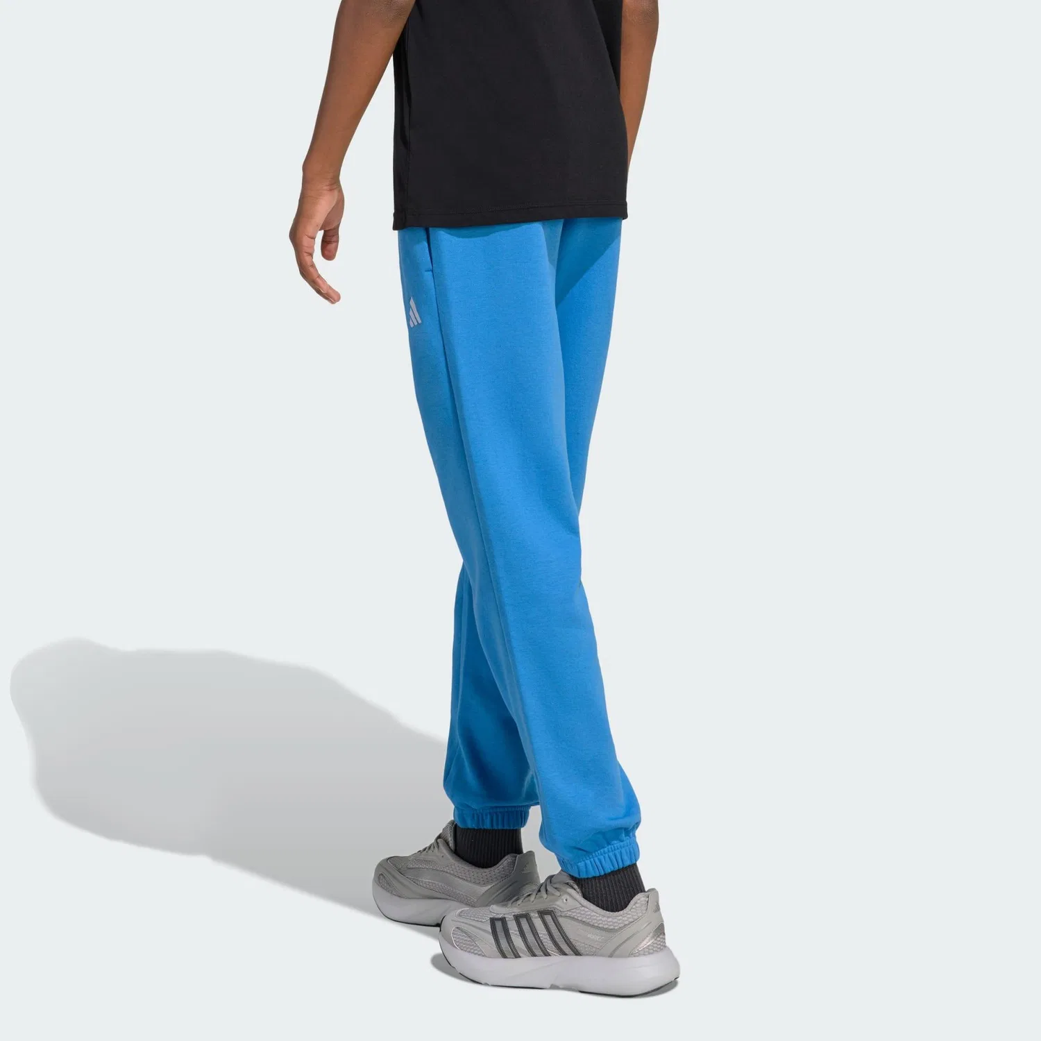 Детские штаны с утепленной подкладкой Essentials Kids Adidas, Цвет Blau Weiss Pazifikblau — фото 3