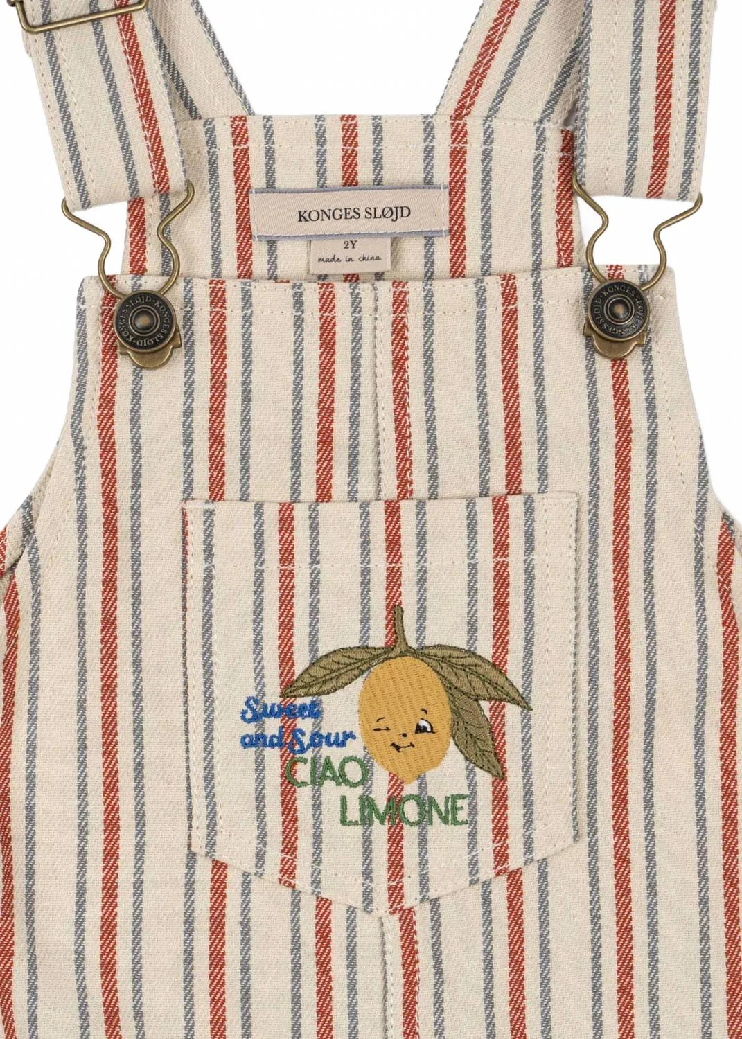 Детский комбинезон на лямках с полосатым принтом Frankie Overalls Konges Sløjd, Stripe Winds — фото 3
