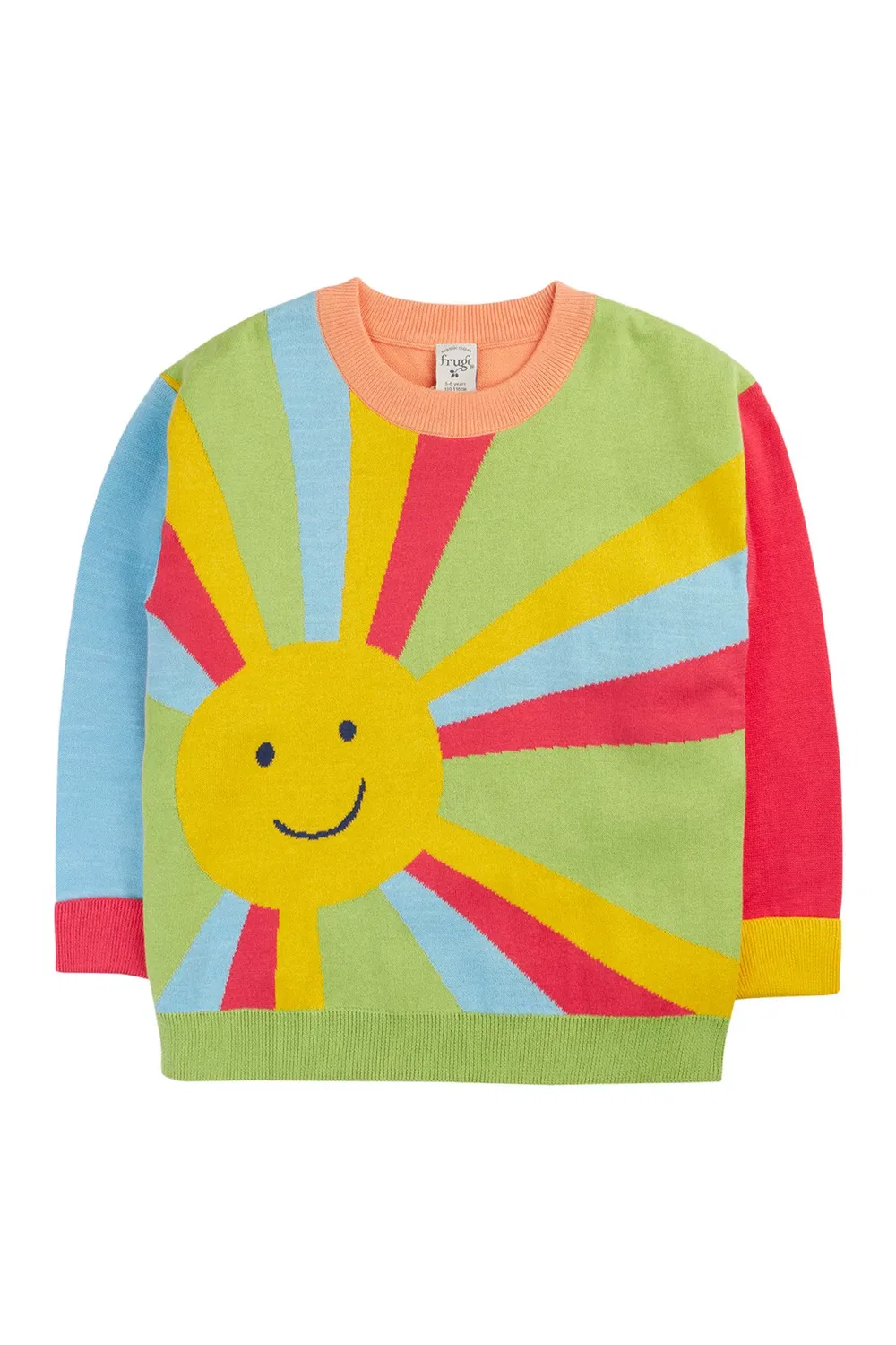 Детский свитер с вязаным узором Sage Frugi, Multi