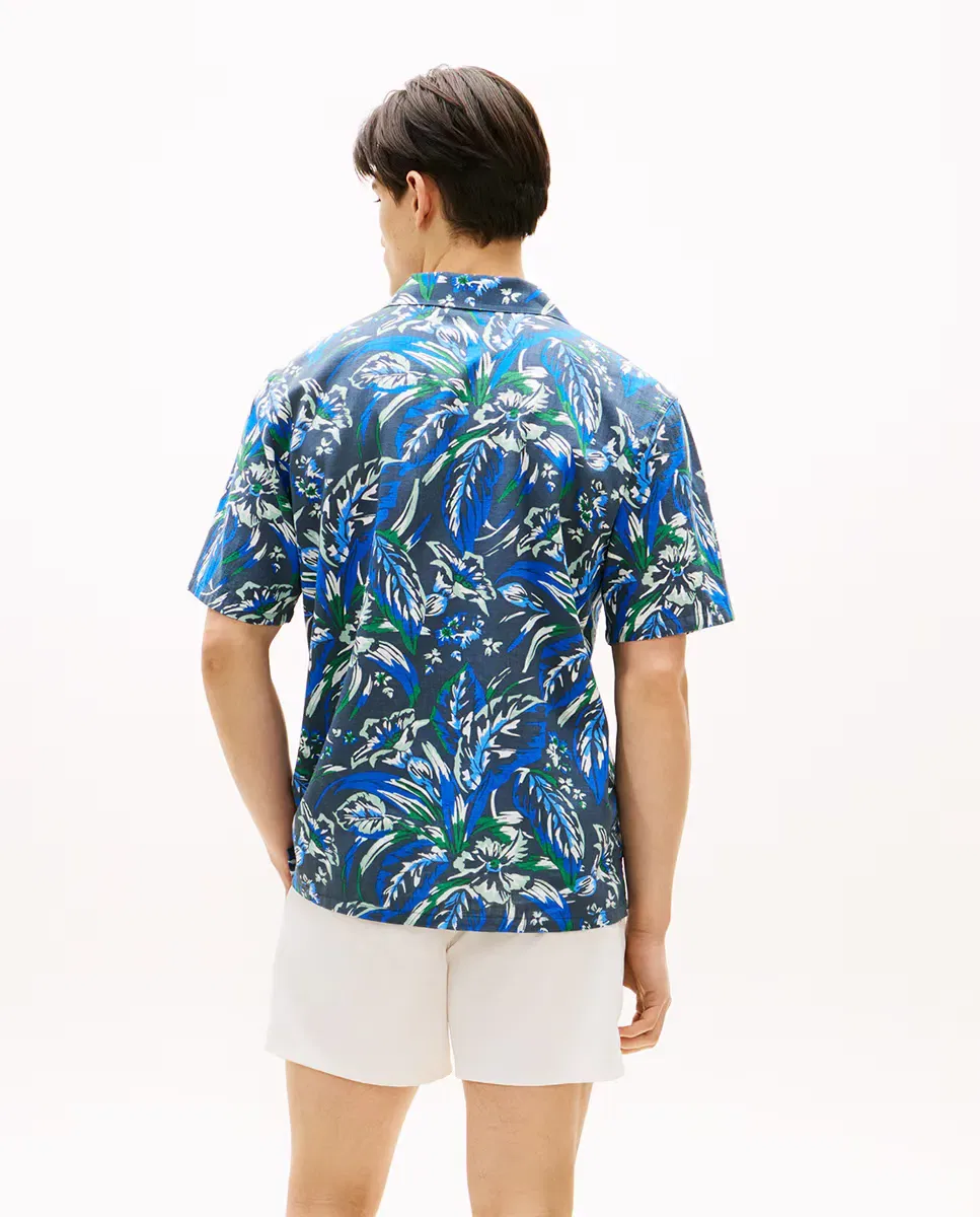 Мужская рубашка с коротким рукавом с принтом Tropical Tommy Hilfiger, Multicolor — фото 2