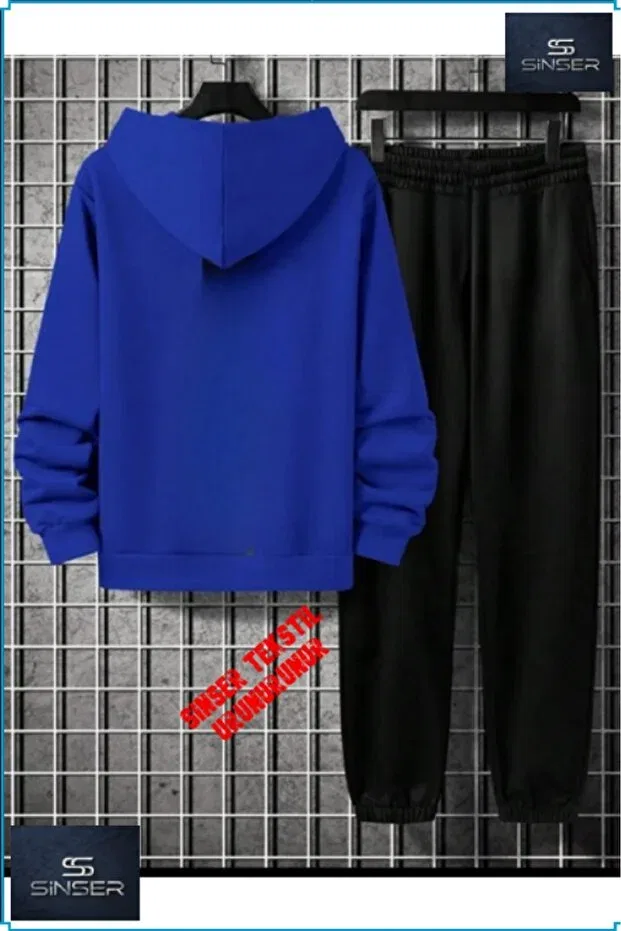Детский комплект спортивного костюма с принтом Unisex Butterfly Ss Sinser, Blue Silver — фото 2