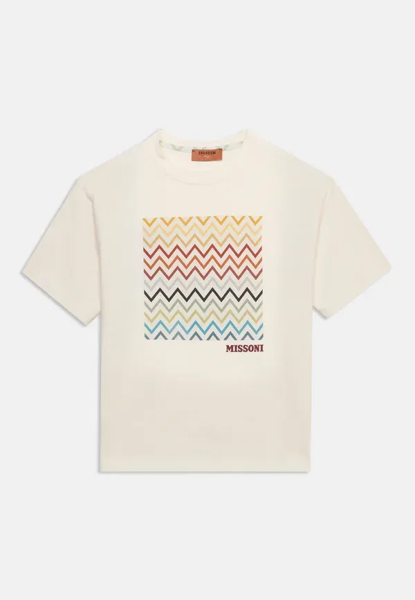 Футболка унисекс с принтом Missoni, слоновая кость