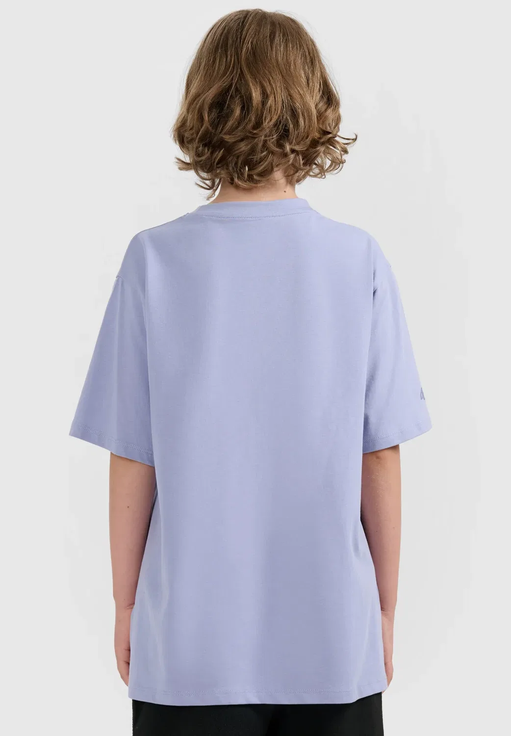 Футболка oversize z nadrukiem chłopięcy - czarny 122 (6-7 лат) - футболка с принтом 4F, Light Blue — фото 3
