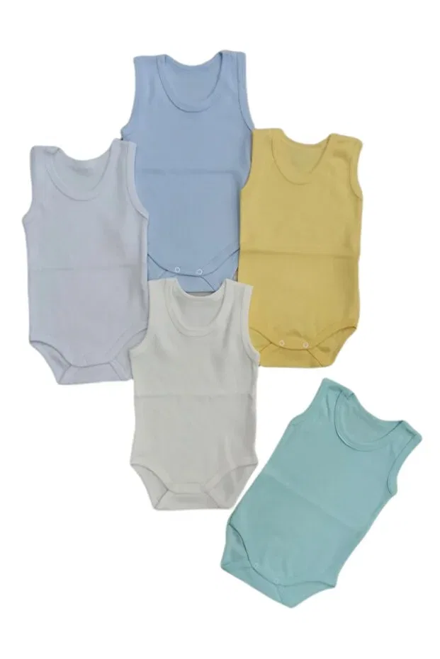 Детское боди-комбинезон для девочек с бретельками Основы Bebedino, White, Cream, Yellow, Green, Blue — фото 3