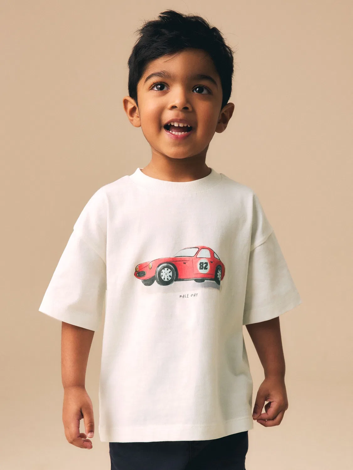 Футболка с графическим принтом White Watercolour Car Next, белый