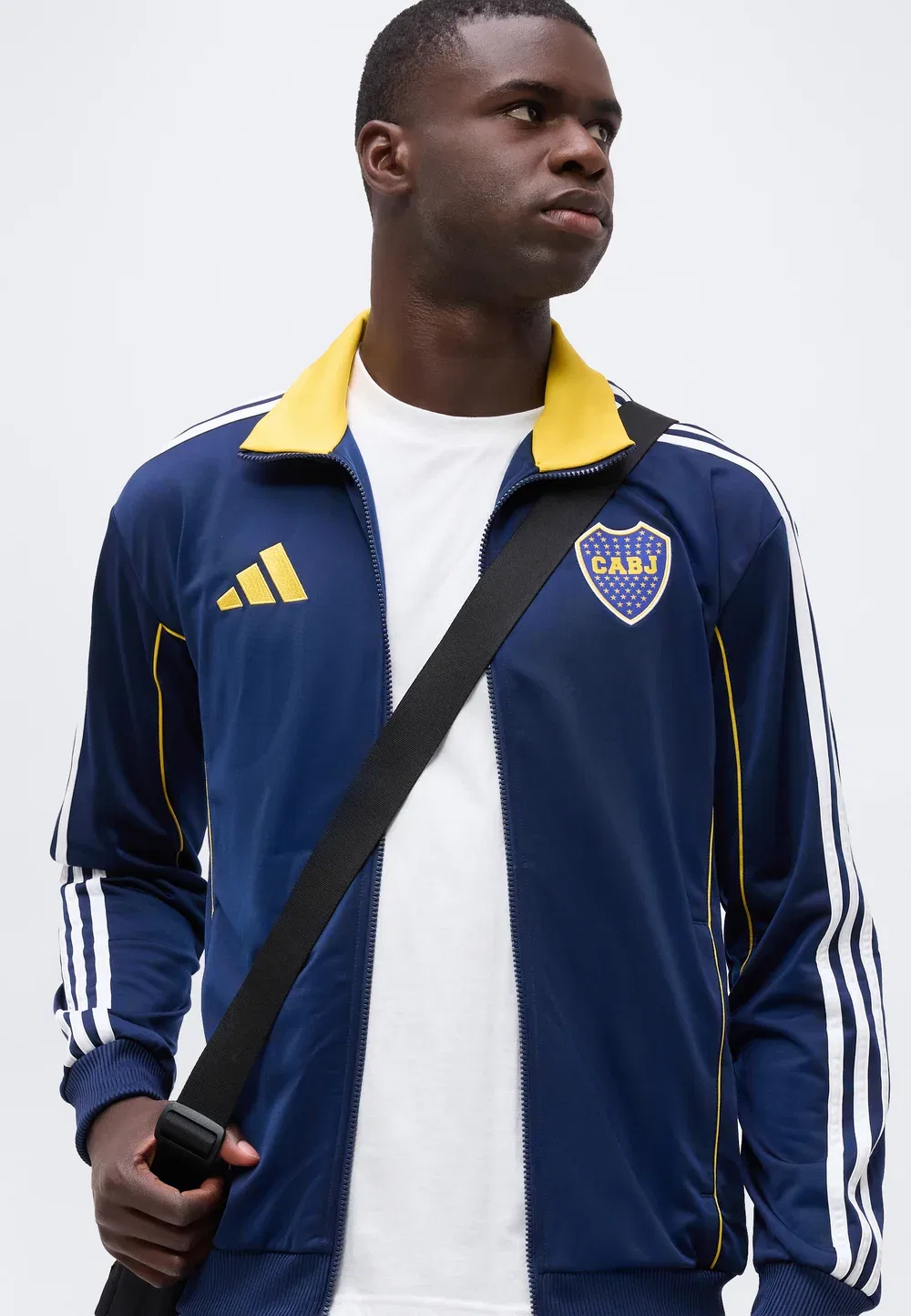 Юбилейная спортивная куртка Boca Juniors - клубная одежда Adidas Originals, Night Indigo — фото 4