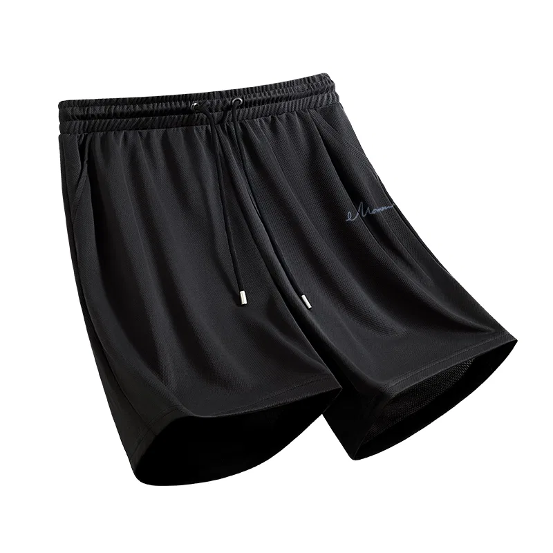 Детские шорты повседневные [Ice Silk Cooling]Black (Mz Free-Fit Pants Logo) MINISO, Ice Silk Cooling Black (Mz Free-Fit Pants Logo)