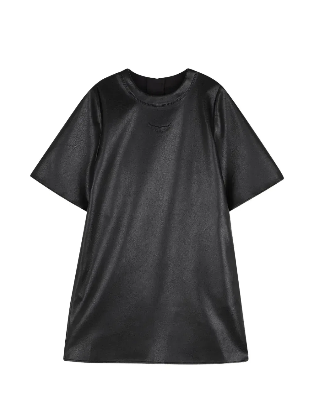 Платье мини с вышитым логотипом Zadig & Voltaire Kids, черный
