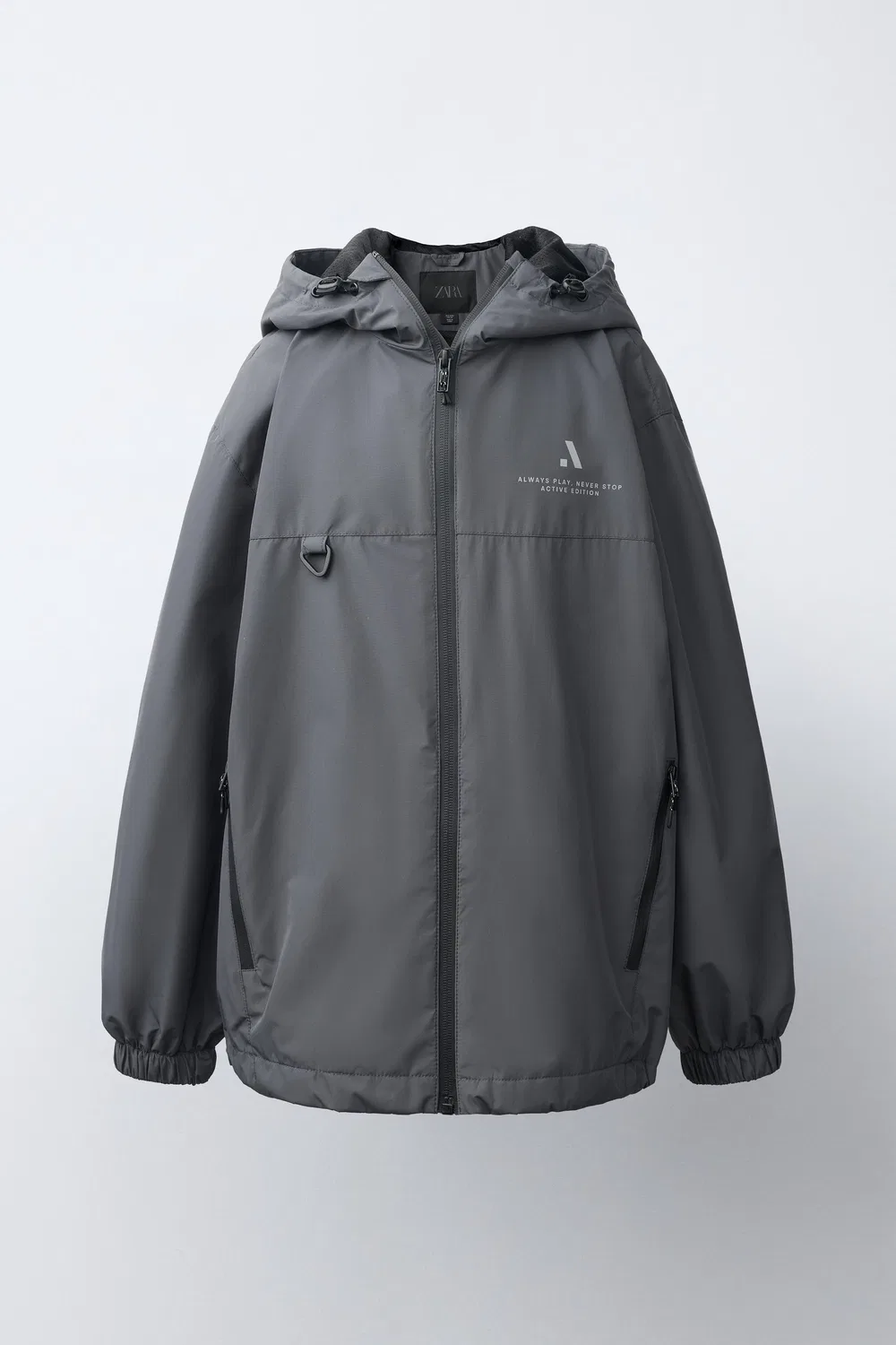 Водоотталкивающая легкая куртка ZARA, Anthracite grey