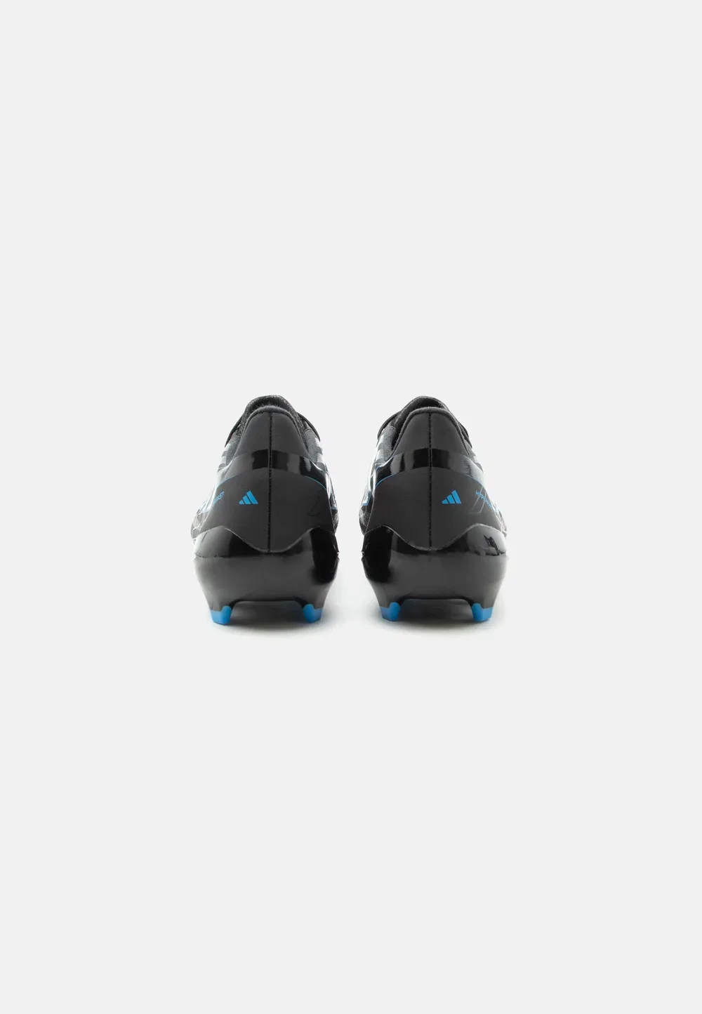 Детские футбольные бутсы F50 Hyperfast League FG унисекс для твердого грунта Adidas Performance, Core Black/Lucid Ray Blue — фото 3