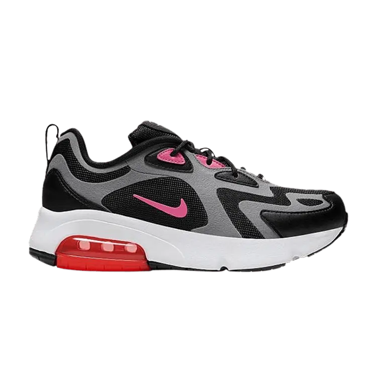

Кроссовки Nike Air Max 200 GS 'Black Hot Punch', черный