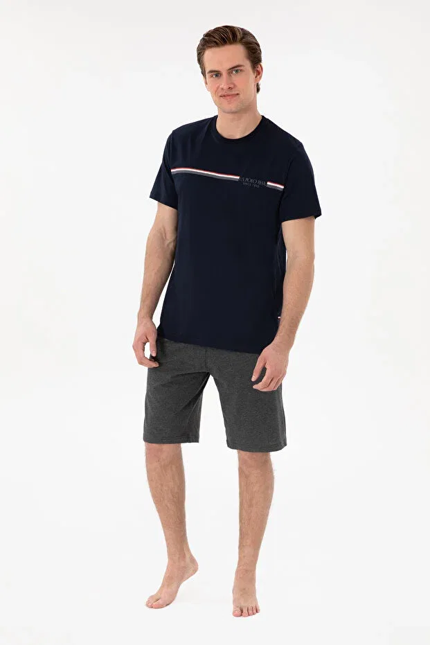 Мужской пижамный комплект с коротким рукавом U.S. Polo Assn., Navy Blue