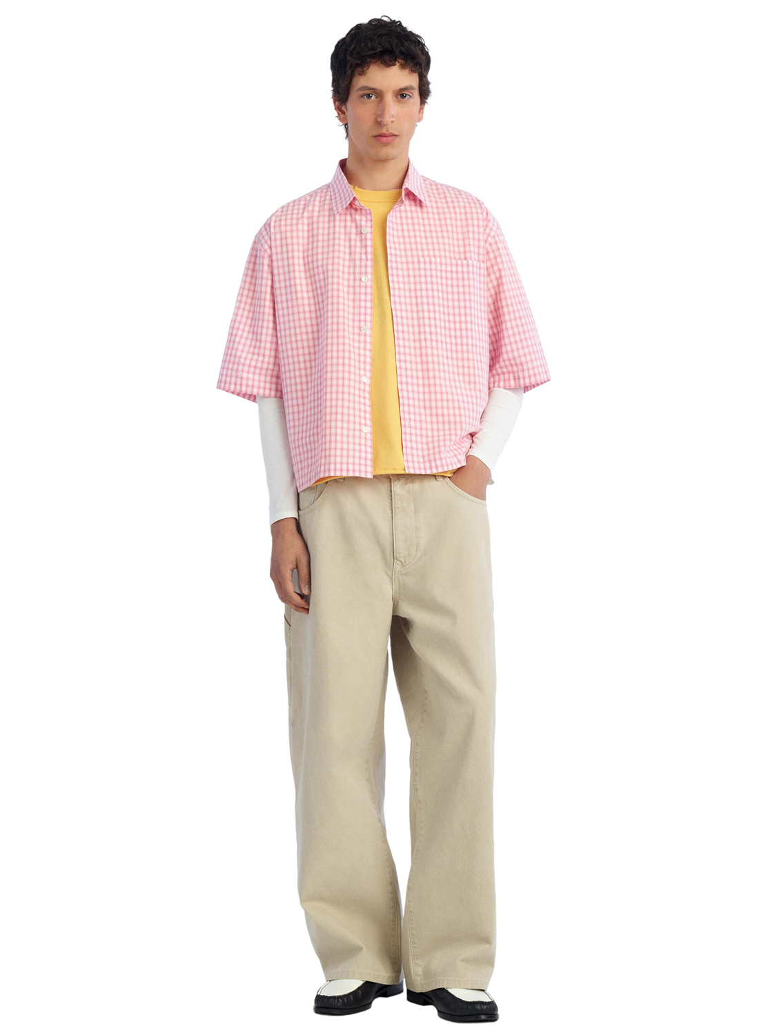 Брюки Zara Benito Antonio Collection Relaxed Fit Carpenter With Pocket, бежевый