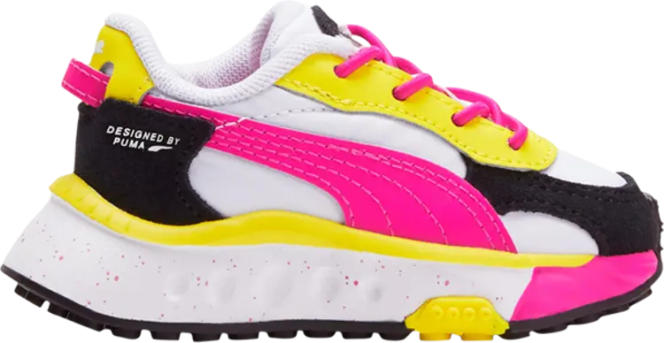 

Кроссовки Puma Wild Rider Toddler Rollin - Pink Glow Yellow, розовый