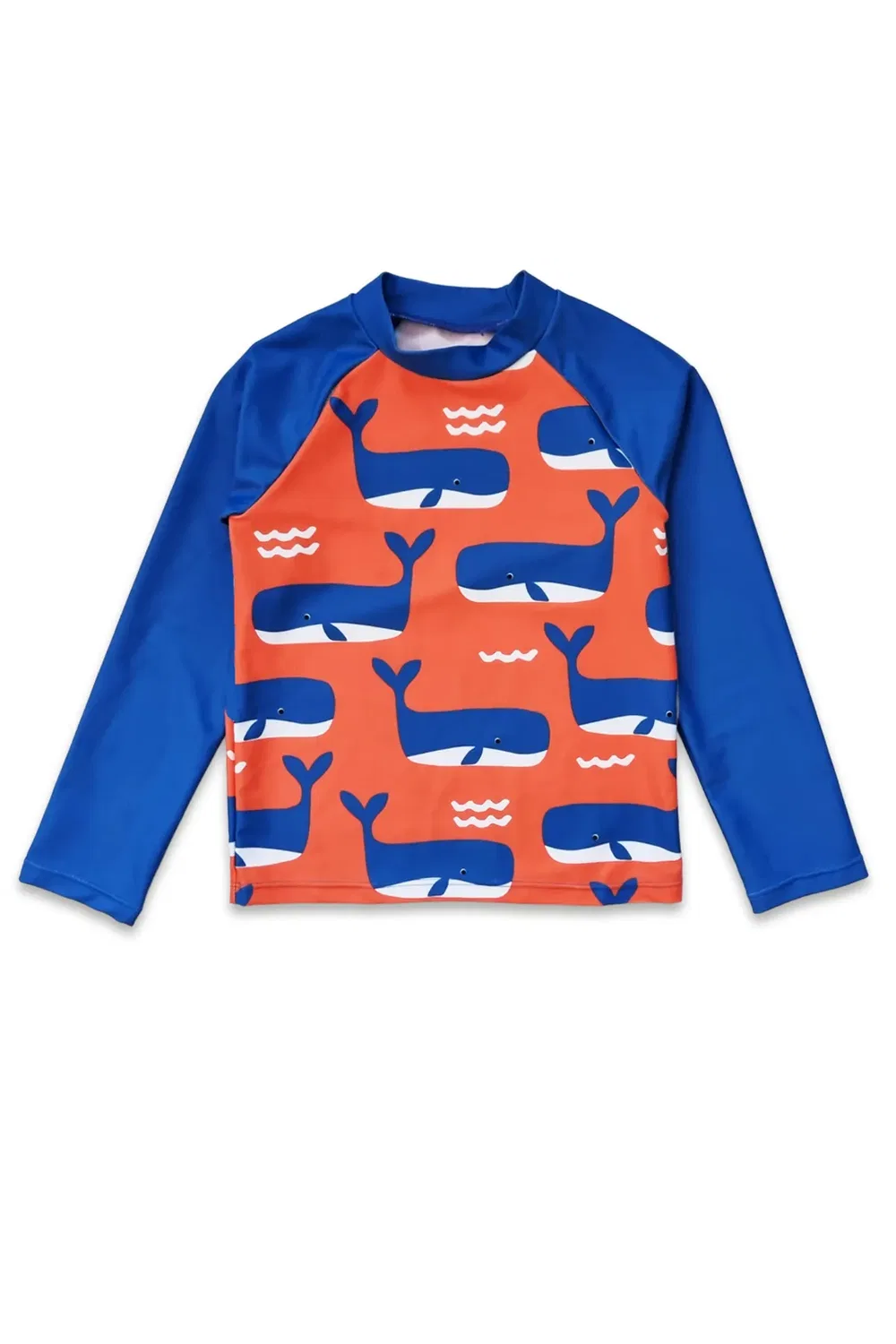 Детский рашгард с принтом Whale Waves Print Toby Tiger, Multi