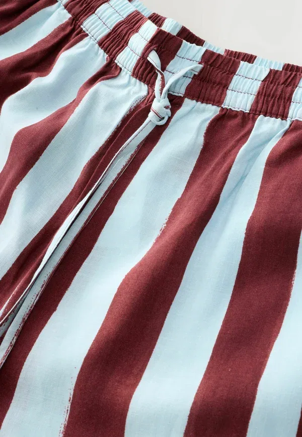 Брюки полосатые Trousers Next blue, burgundy, red stripe, красный/синий/бордовый — фото 2