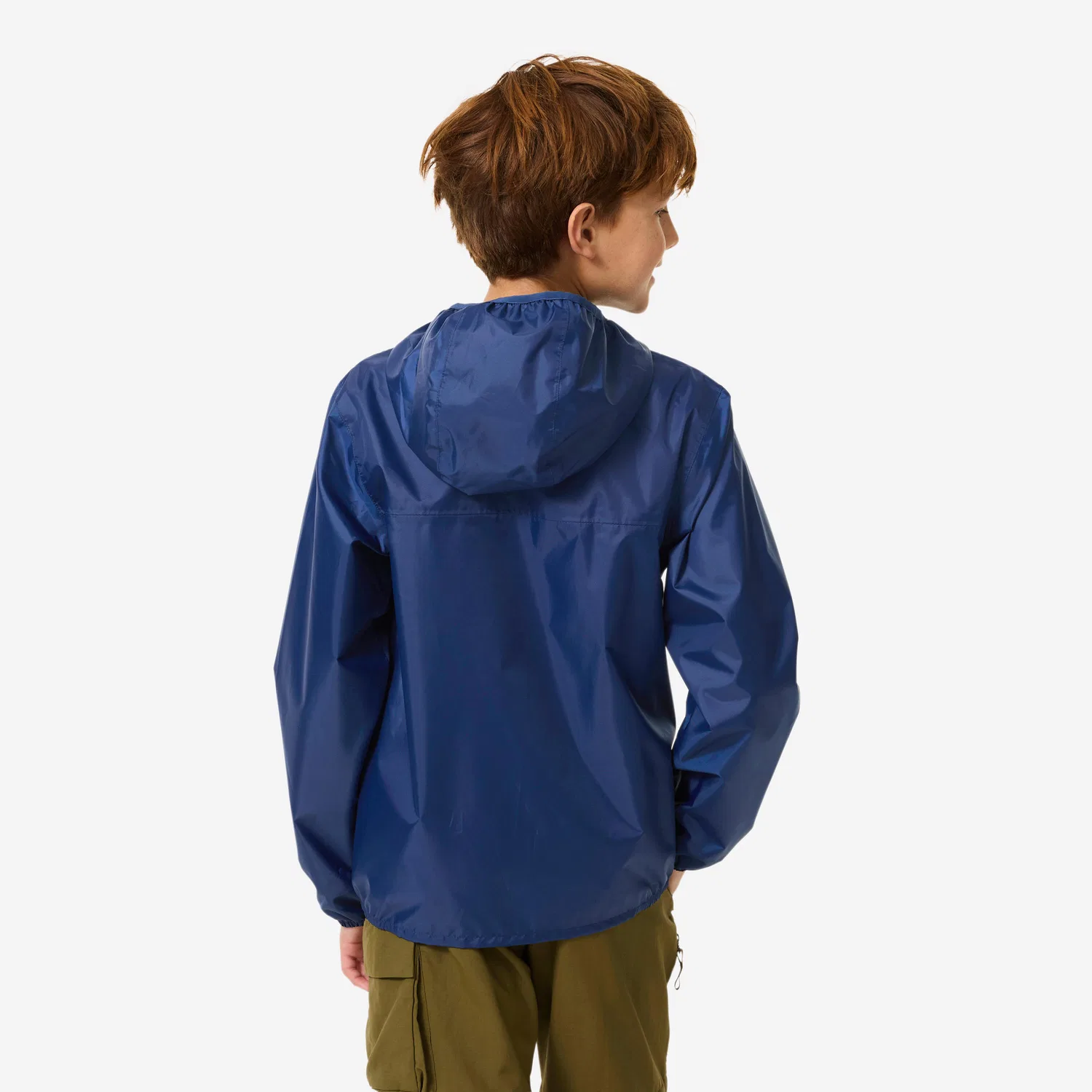Детская ветрозащитная куртка MH100 Zip Quechua, Navyblau — фото 4