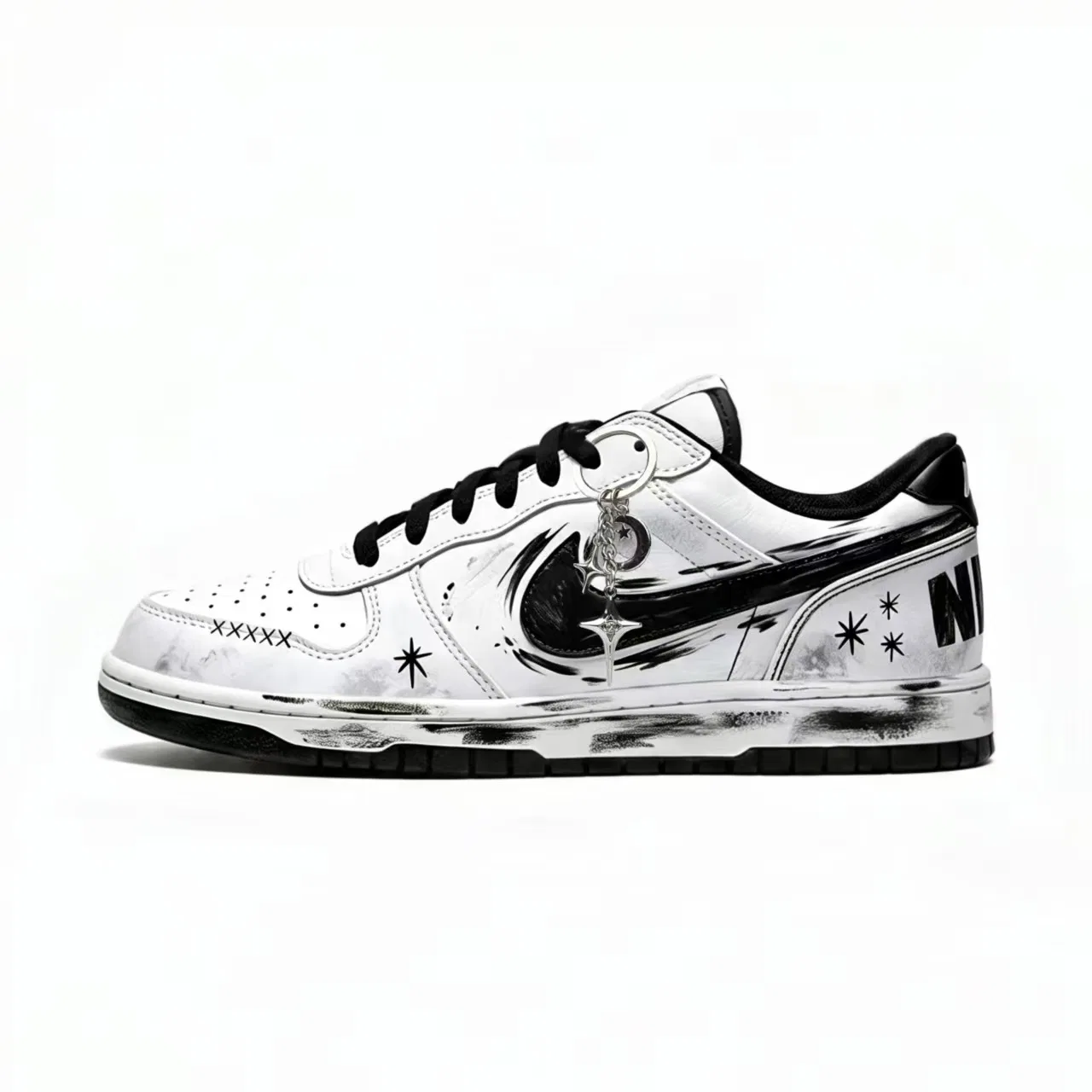 Детские скейтборд-кеды Nike Big Skateboard Shoes, Black-Focus Stars-Limited Shopping Bag — фото 3
