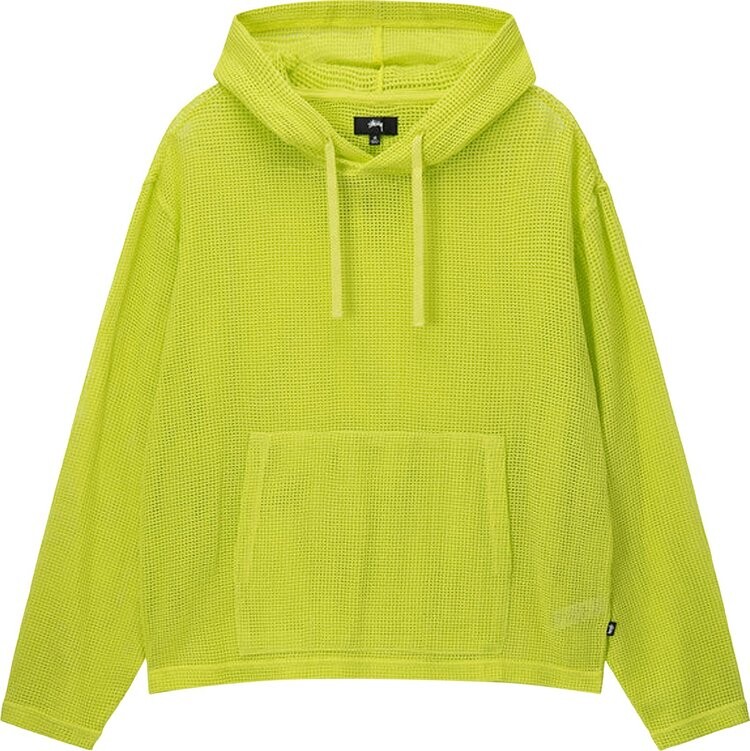

Худи Stussy Cotton Mesh Hoodie 'Lime', зеленый