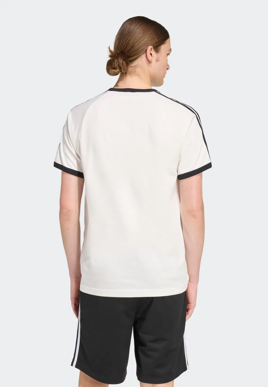 Футболка ADIDAS ORIGINALS «3 полоски» белого цвета — фото 4