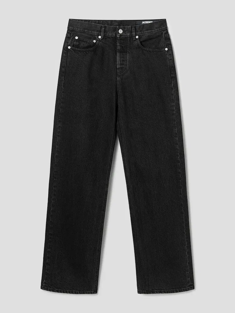 Джинсы прямого кроя Le De-Nimes Droit JACQUEMUS, Black